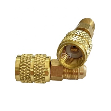 Swivel Double Nut Kit for Air Conditioning and Refrigeration Pipe Connections: Brass Nut Assembly