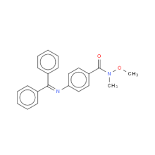 Benzamide, 4-[(diphenylmethylene) 아미노]-N-methoxy-N-메 틸-CAS 154957-75-2