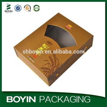 Best price fine workmanship olive oil paper box with transparent window