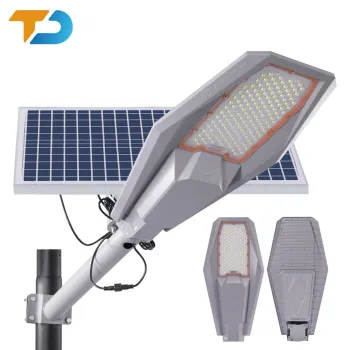 Waterproof High Lumen Tecdeft Solar LED Street Lights: 400W All-in-One Outdoor Engineering Solution