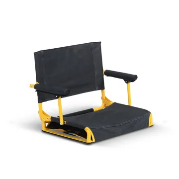 Compact Folding Fishing Beach Chair with Armrest - Portable Stadium Seat