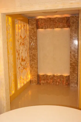 Artificial Onyx Stone Wall , Modern Hotel Artificial Jade Wall