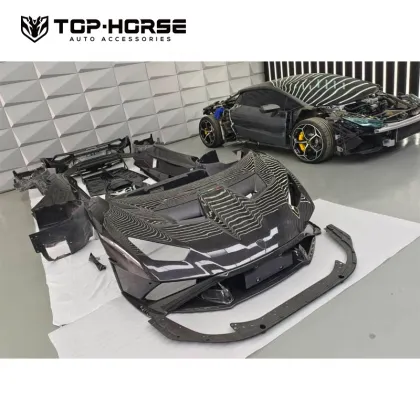 Lamborghini Huracan STO Dry Carbon Fiber Body Kit Facelift Bumper