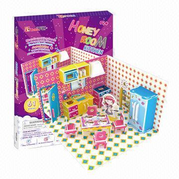 Puzzle toy house with original design