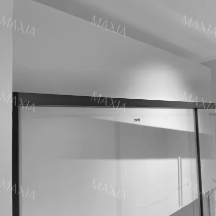 Simple one fixed and one movable sliding screen