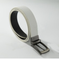 Ceinture réversible à boucle rotative pour hommes en cuir