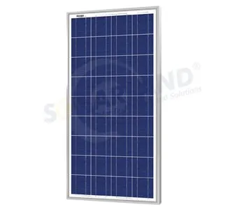 12v 130w Tempered Glass Poly Solar Panel Cells 1616 * 672 * 40mm