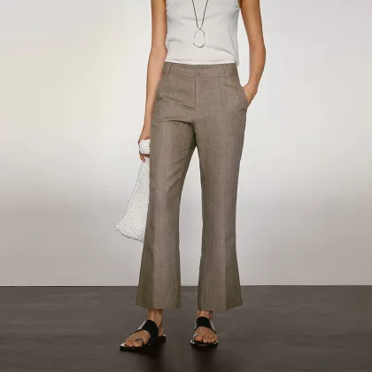 Woman's 100% linen flared pants