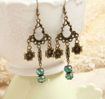 MYLOVE crystal earring vintage flower earrings MLEH22