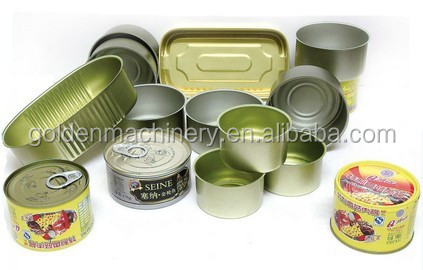 Automatic tin can tuna fish/sardin fish tin can packing sealing machine