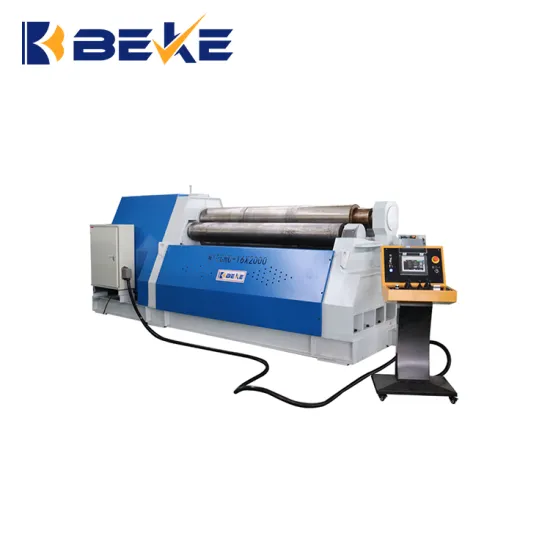 CNC Plate Rolling Machine W12-16x2000: 4 Roller System for Sheet Metal Processing
