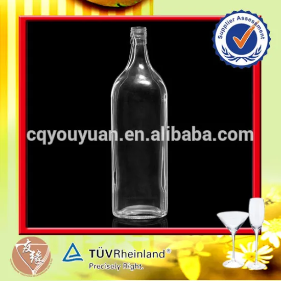 Hot sale custom distillery 3 litre glass bottle for spirit