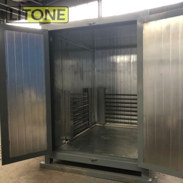High Temperature Baking Alloy Wheels Manual Gas Powder Coating Curing Oven and Spray Gun for Sale