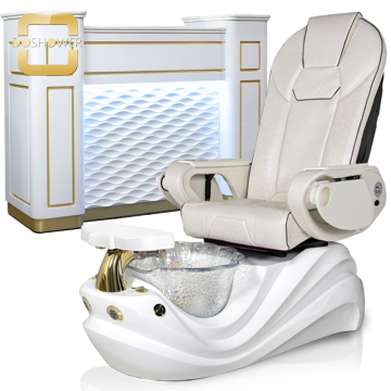 Customized Pedicure Reception Desk Supplier for Beauty Salons