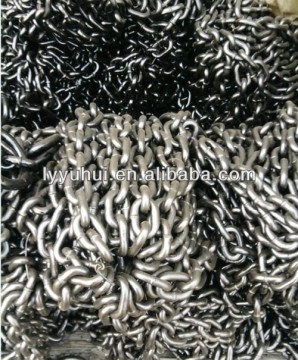 Black painted link chain