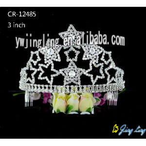 Patriotic Crown Star Tiaras Wedding Hair accessories