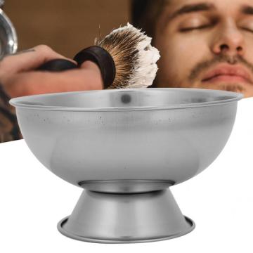 Stainless Steel Beard Shave Foam Bowl Shaving Soap Bowl Mug Cup for Men Wet Shaving Barber Shop Cream Soap Cup Grooming Tool