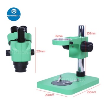 3.5X-180X Green Trinocular Stereo Zoom Microscope For Phone PCB Repair