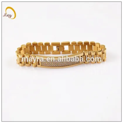 gold plate bracelet jewelry fashion stainless steel jewelry