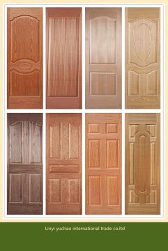 Ash Grain Melamine Paper Faced Door Skin HDF
