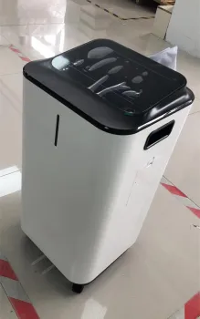 Medical portable oxygen concentrator with LCD display
