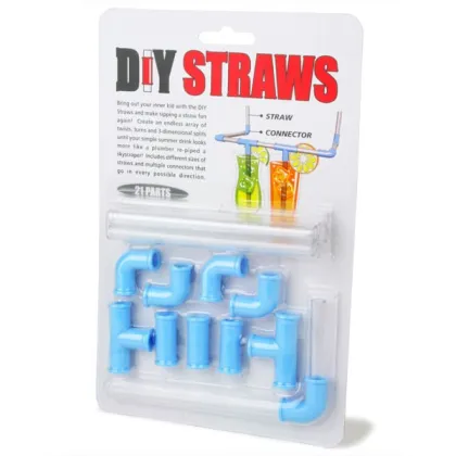 DIY Straws DIY Drinking Straws Crazy Fun Party Gift Straw 21 parts Strawz