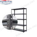 Five metal shelves display shelves for warehouse use