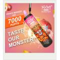 Vape descartável R&amp;M Monster atingiu 7000 puffs