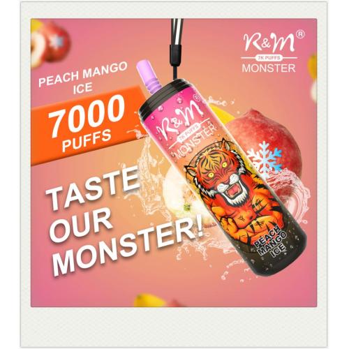 Kit desechable de R y M Monster 7000 Puffs