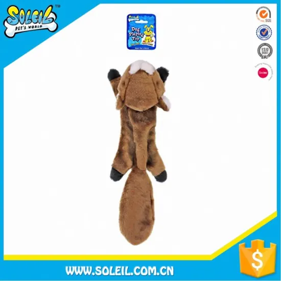 Sample Available Polyester Sound Toys Plush Dog Squeaky Rope Toy