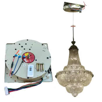 Motorized Chandelier Winch System - Hoist Lifting for 100KG Chandeliers with Remote Control