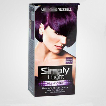 Hair dye paper package color box