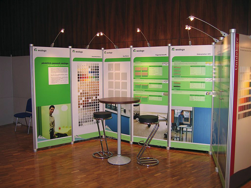 folding panel display stand 8 panels