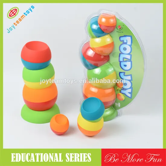 JTE41082 cheap stacking cups best educational toy for kids