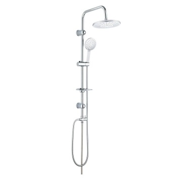 Water saving dual function bathroom shower column set