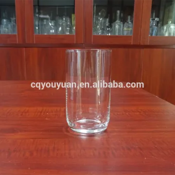 Low MOQ fancy Airline drinking hand blown glass 250ml