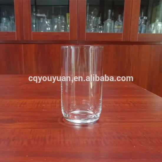 Low MOQ fancy Airline drinking hand blown glass 250ml