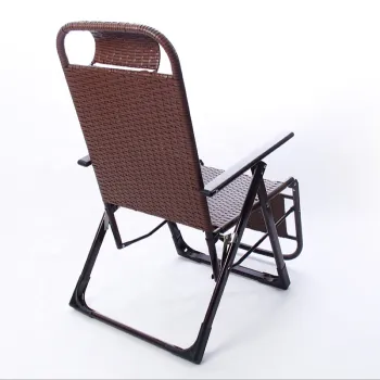 Hot selling hand-woven rattan folding rattan chair home balcony backrest chair nap chair
