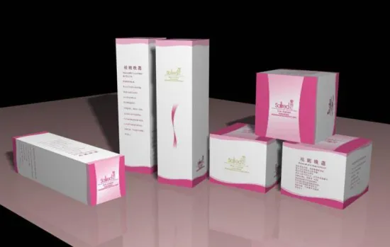 Colorful paper box for cosmetic packaging
