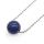 Natural 18MM Round Semi Precious Stone Sphere Crystal Balls Charms Chain Necklace