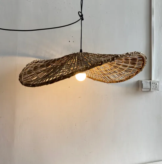 Custom Simple Vintage Woven Chandelier Pendant Light
