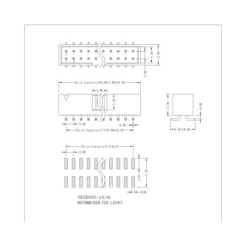 2.00mm Box Header SMTNarrow type