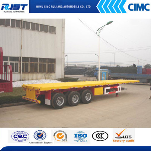 flat bed semi trailer for container transportation