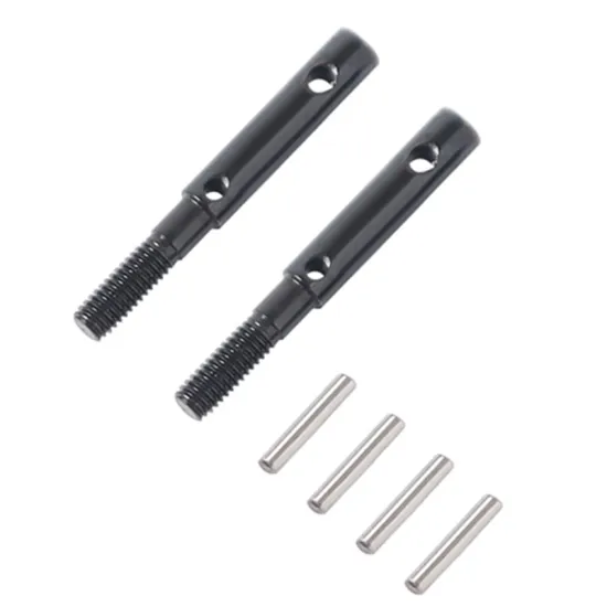for RC Crawler AXAIL SCX10 III AXI03007 Capra 1.9 UTB 2Pcs Hard Steel Front Rear Portal Stub Axle Drive Shaft