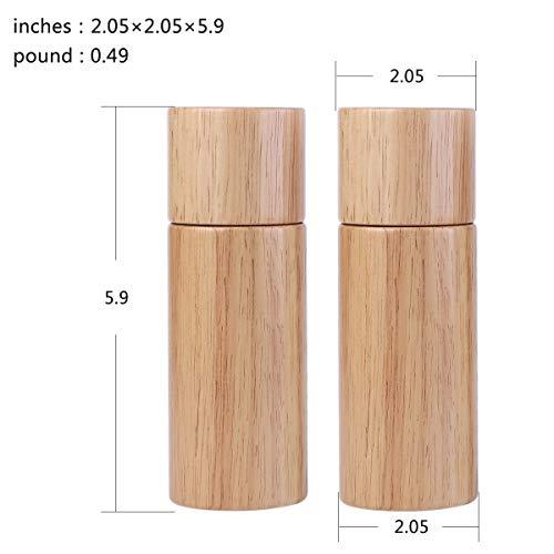 Salt and Pepper Mills Set with Ceramic Core