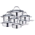 14-piece stainless steel pots and pans set