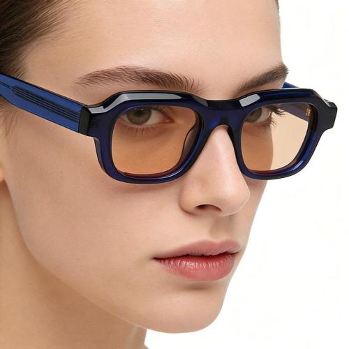 Custom Vintage Chunky Square Acetate Sunglasses