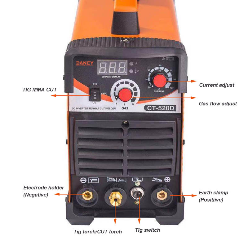 Multi Process 3-in-1 Tig Cut Mma Welding Machine CT520