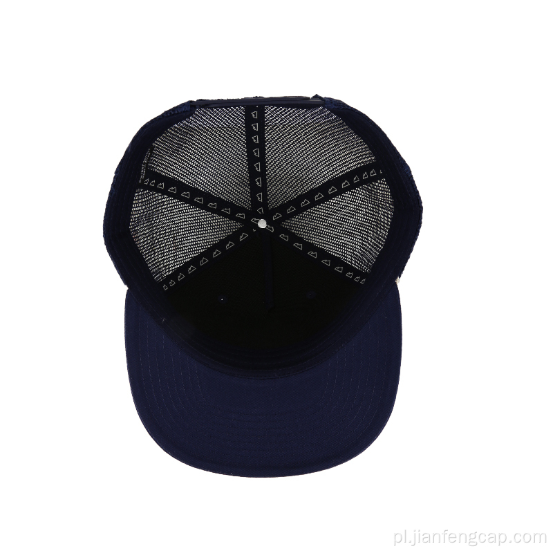 Letnia męska czapka z siateczką z logo snapback