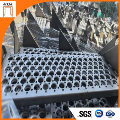 stair stringer with scaffold